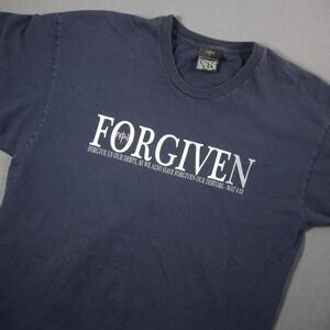 Matthew 6:12 Forgiven Not Of This World Bible Faith Christian Men T-Shirt XL